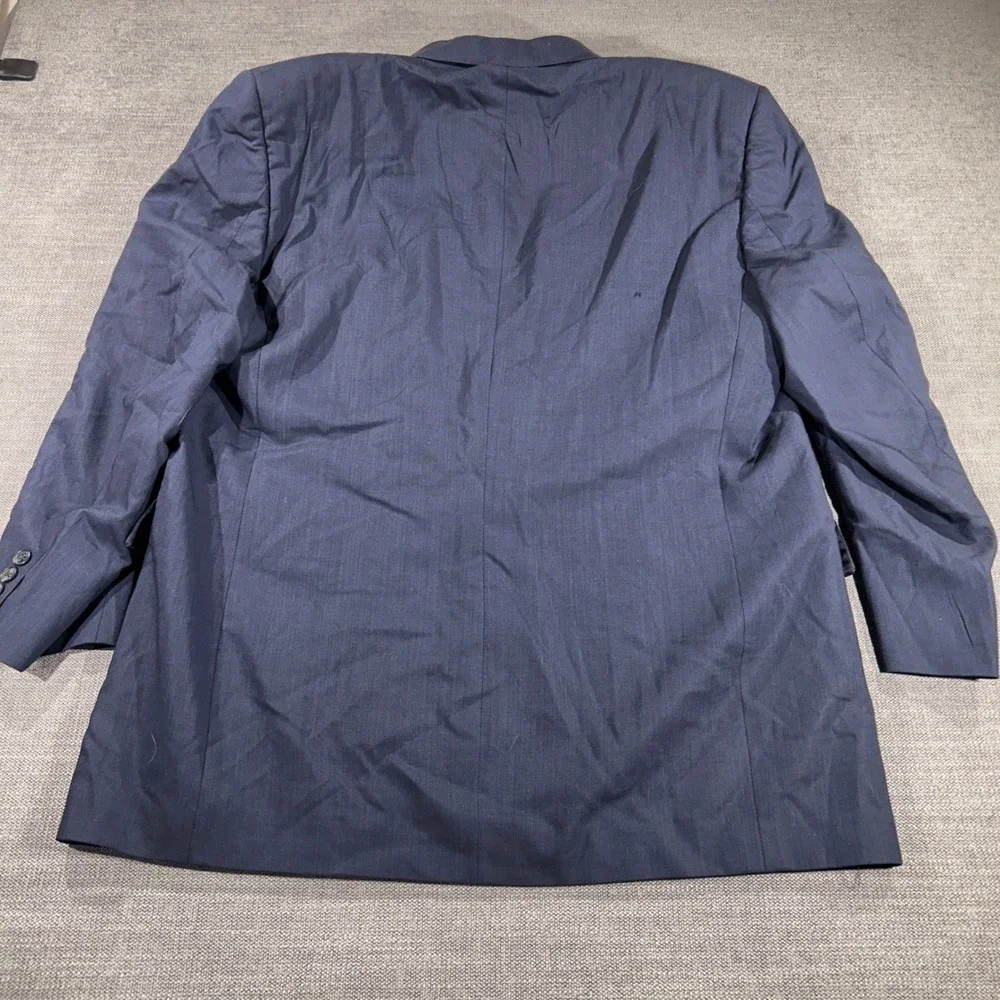 Burberrys Blazer Mens Navy Blue Good Super 100s Wool Vintage Sport Coat
